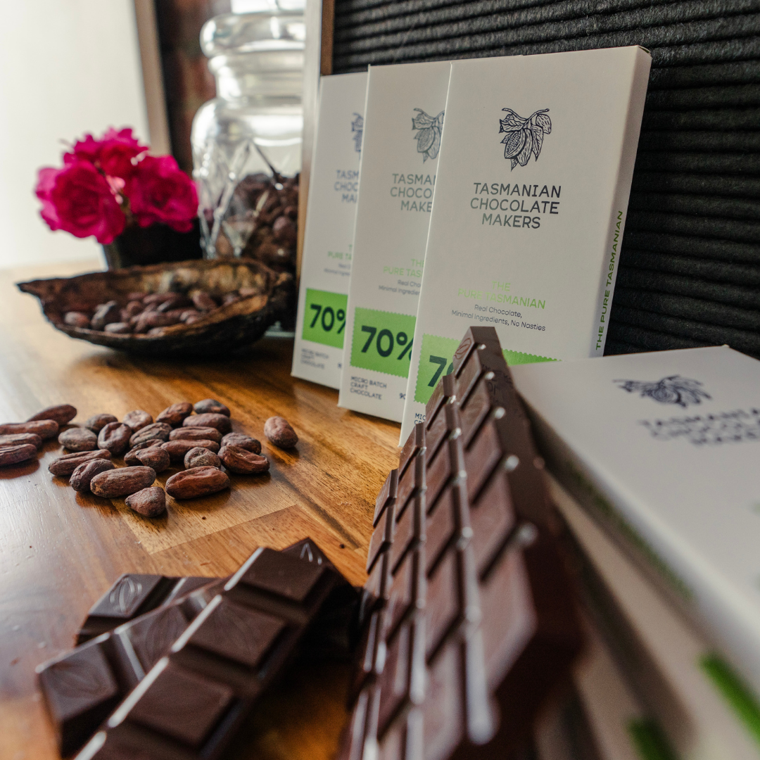 The Pure Tasmanian 70% chocolate - Rich, smooth 70% chocolate